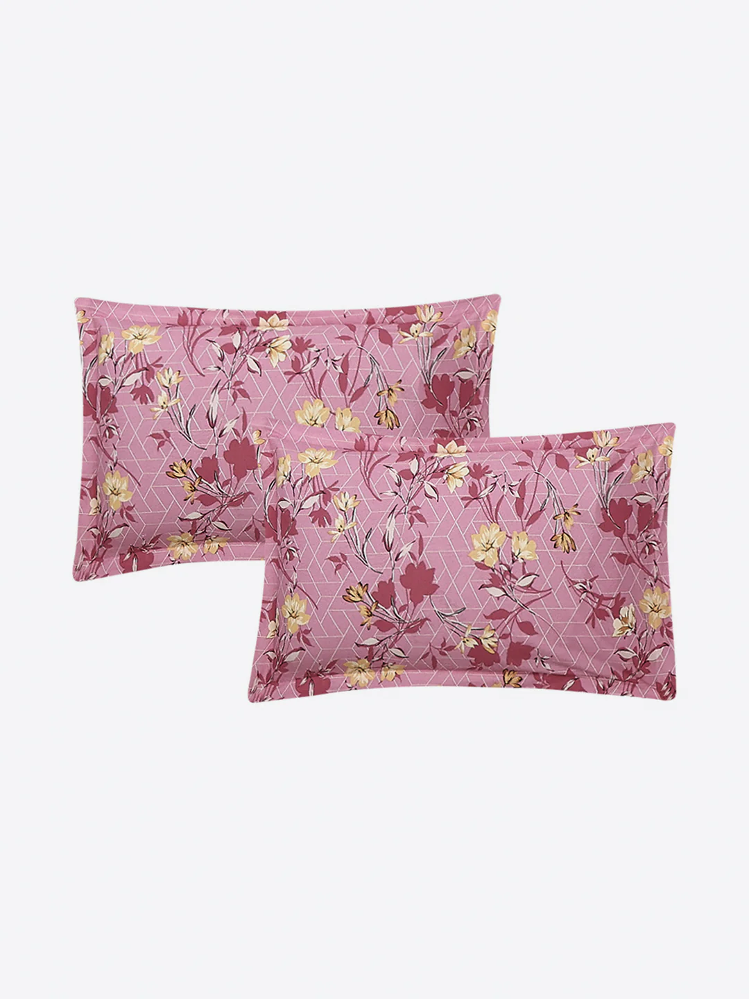 104 TC 100% Cotton Double Bed 1 Bedsheet with 2 Pillow Cover (Samriddhi) - Image 7