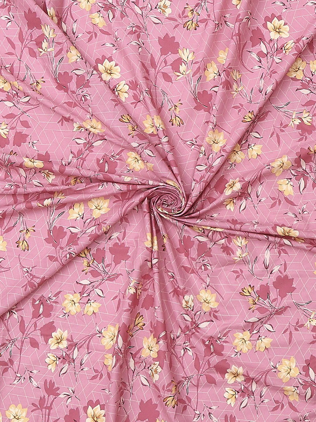 104 TC 100% Cotton Double Bed 1 Bedsheet with 2 Pillow Cover (Samriddhi) - Image 8