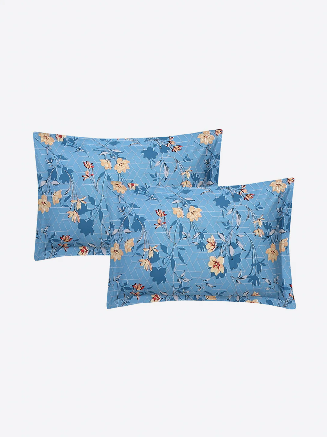 104 TC 100% Cotton Double Bed 1 Bedsheet with 2 Pillow Cover (Samriddhi) - Image 7