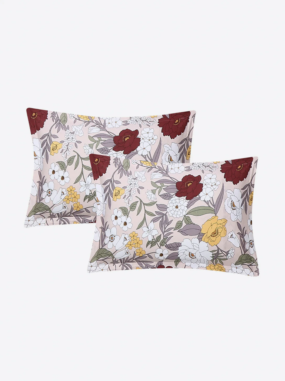 104 TC 100% Cotton Double Bed 1 Bedsheet with 2 Pillow Cover (Samriddhi) - Image 7