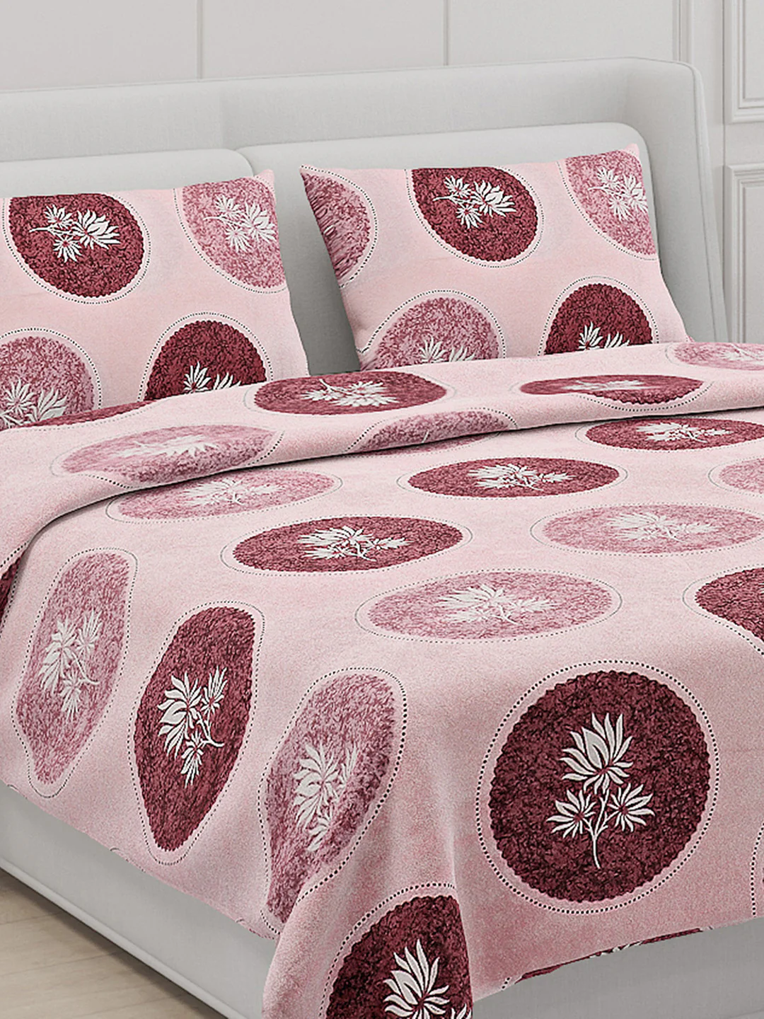 104 TC Cotton Double Bed Bedsheet with 2 Pillow Covers - Updated - Updated - Updated - Image 6