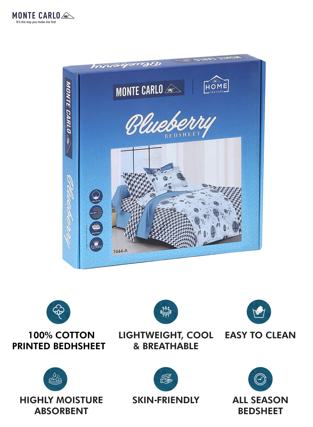 104 TC Cotton Double Bed Bedsheet with 2 Pillow Covers - Updated - Updated - Updated - Image 10