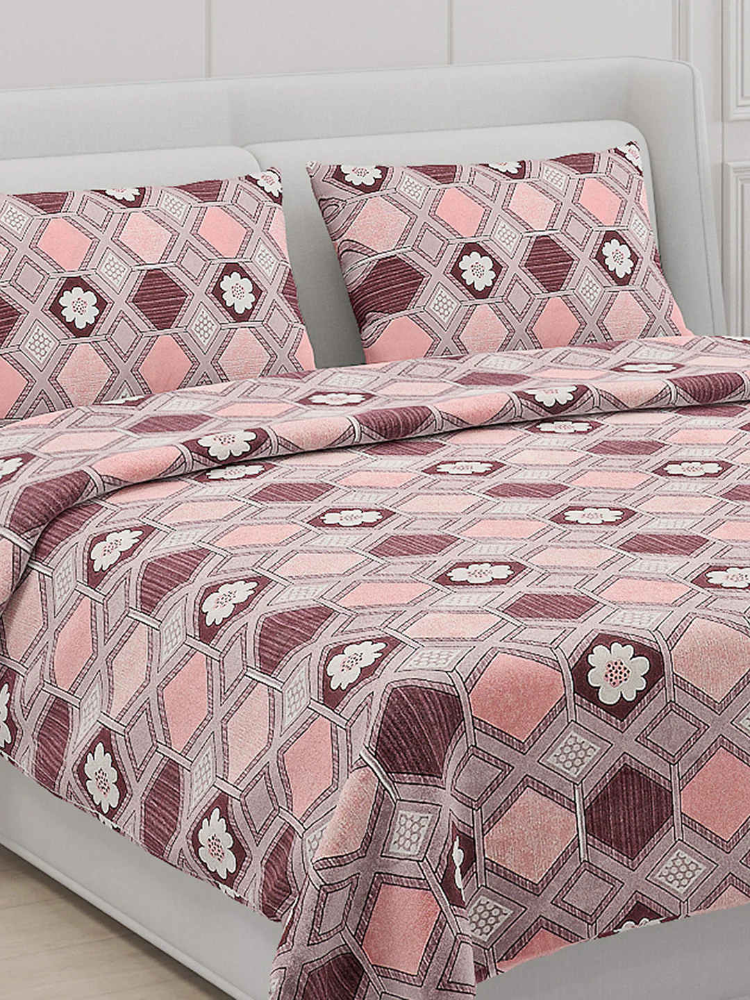 104 TC Cotton Double Bed Bedsheet with 2 Pillow Covers - Updated - Updated - Updated - Image 5