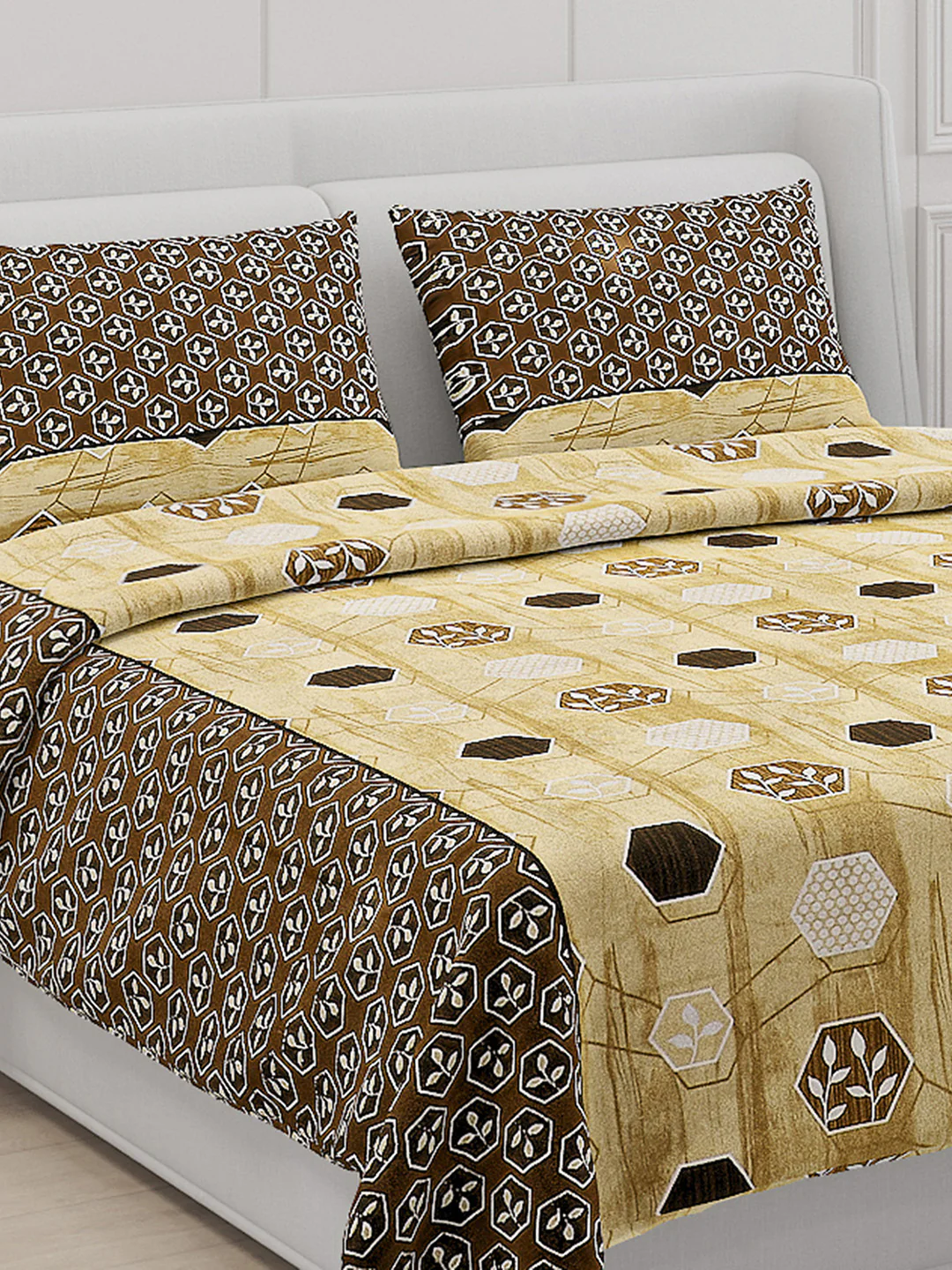 104 TC Cotton Double Bed Bedsheet with 2 Pillow Covers - Updated - Updated - Updated - Image 5
