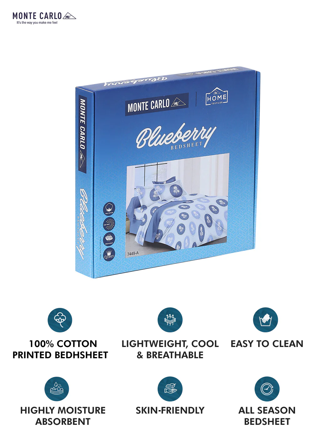 104 TC Cotton Double Bed Bedsheet with 2 Pillow Covers - Updated - Updated - Updated - Image 10