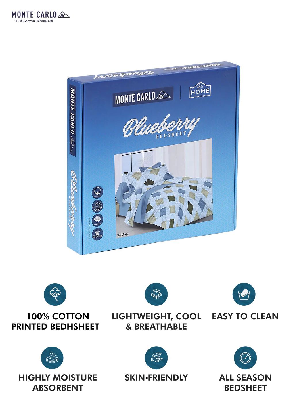 104 TC Cotton Double Bed Bedsheet with 2 Pillow Covers - Updated - Updated - Image 10