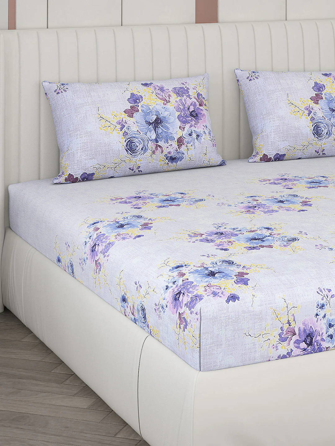 104 TC Cotton Double Bedsheet with 2 Pillow Covers - Updated - Updated - Image 4