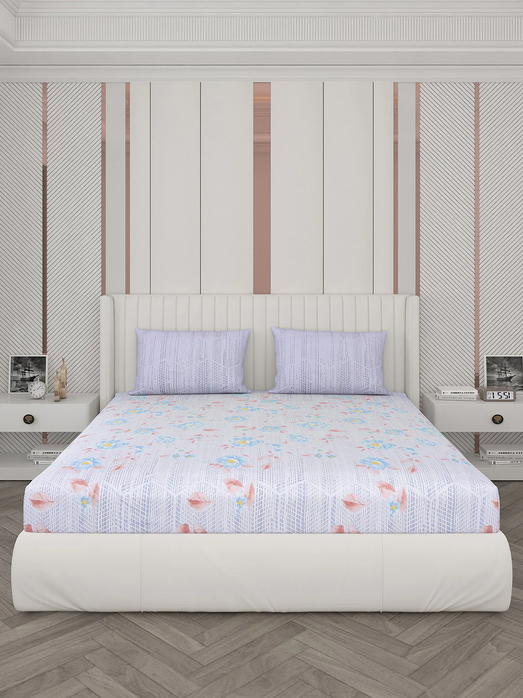 104 TC Cotton Double Bedsheet with 2 Pillow Covers - Updated - Updated - Updated - Image 3