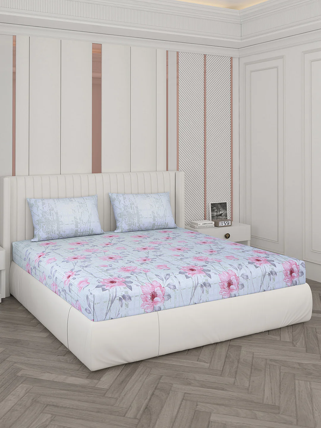 104 TC Cotton Double Bedsheet with 2 Pillow Covers - Updated - Updated - Updated - Image 2