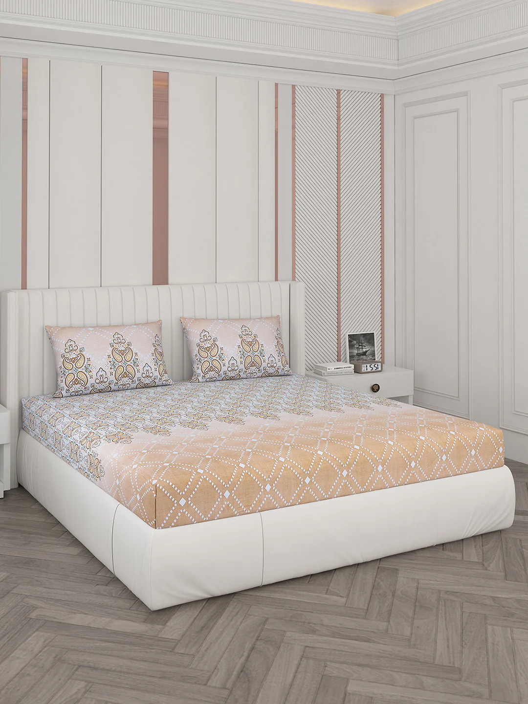 104 TC Cotton Double Bedsheet with 2 Pillow Covers - Updated - Updated - Updated - Image 2