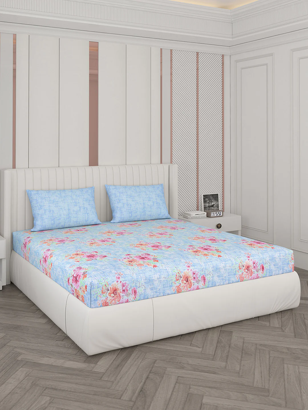 104 TC Cotton Double Bedsheet with 2 Pillow Covers - Updated - Updated - Updated - Image 2