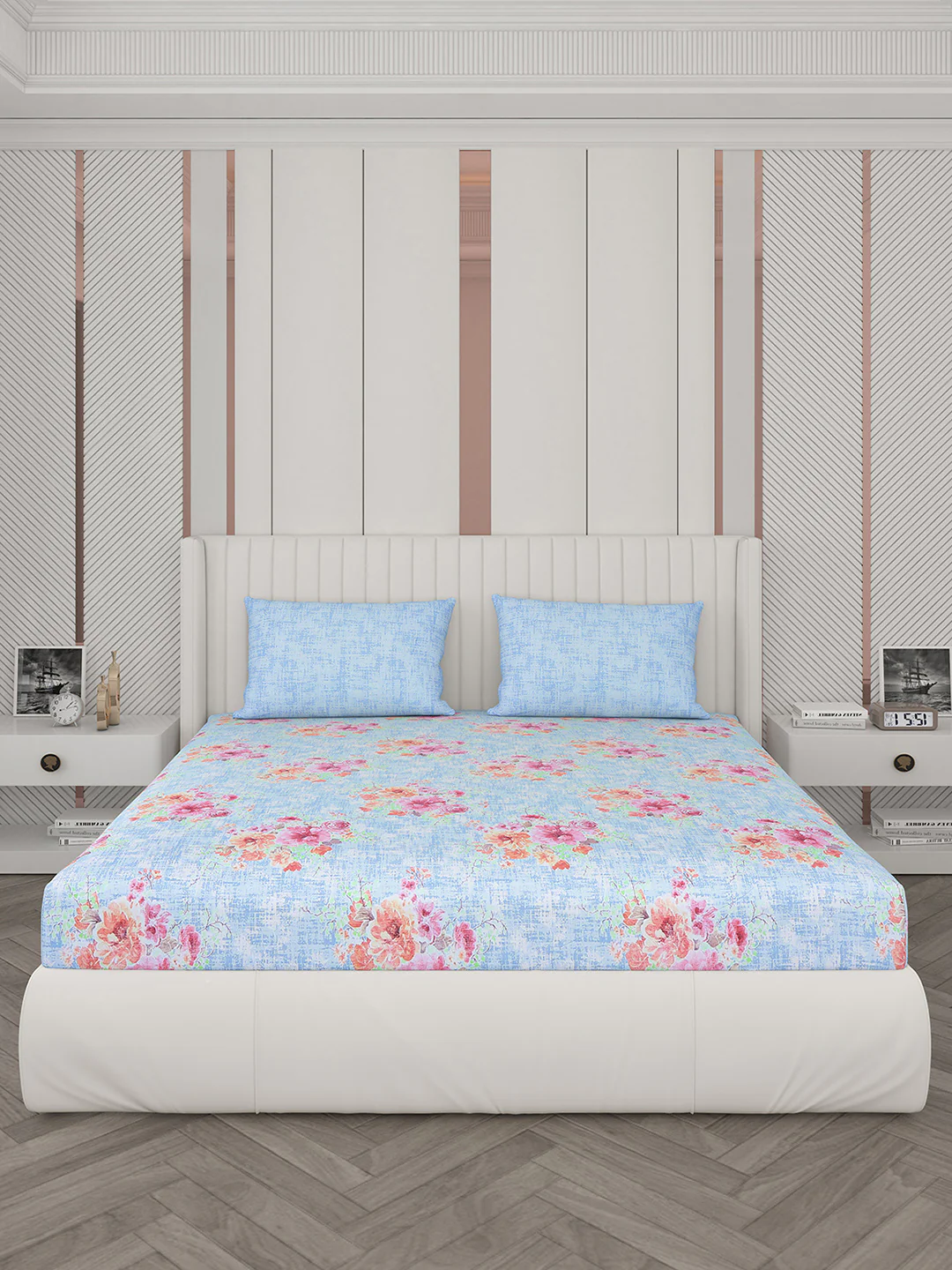 104 TC Cotton Double Bedsheet with 2 Pillow Covers - Updated - Updated - Updated - Image 4