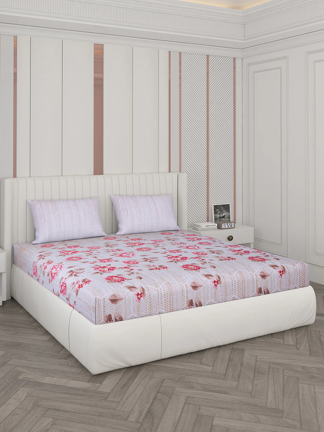 104 TC Cotton Double Bedsheet with 2 Pillow Covers - Updated - Updated - Updated - Image 2