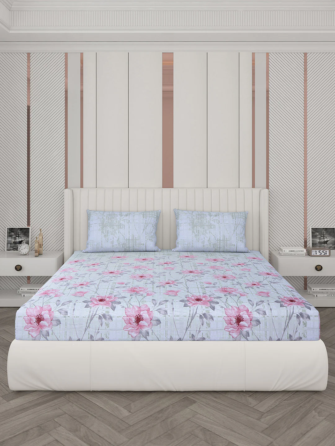 104 TC Cotton Double Bedsheet with 2 Pillow Covers - Updated - Updated - Updated - Image 4