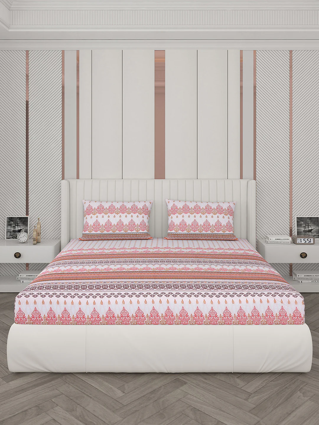 104 TC Cotton Double Bedsheet with 2 Pillow Covers - Updated - Updated - Updated - Image 4