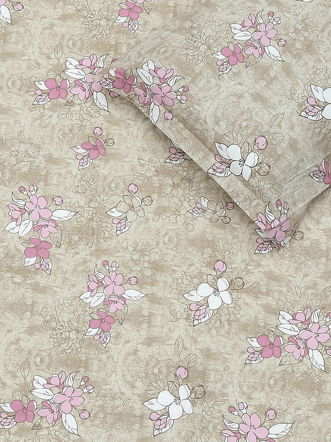 104 TC Cotton Single Bedsheet with 1 Pillow Cover (Elegance) - Image 5