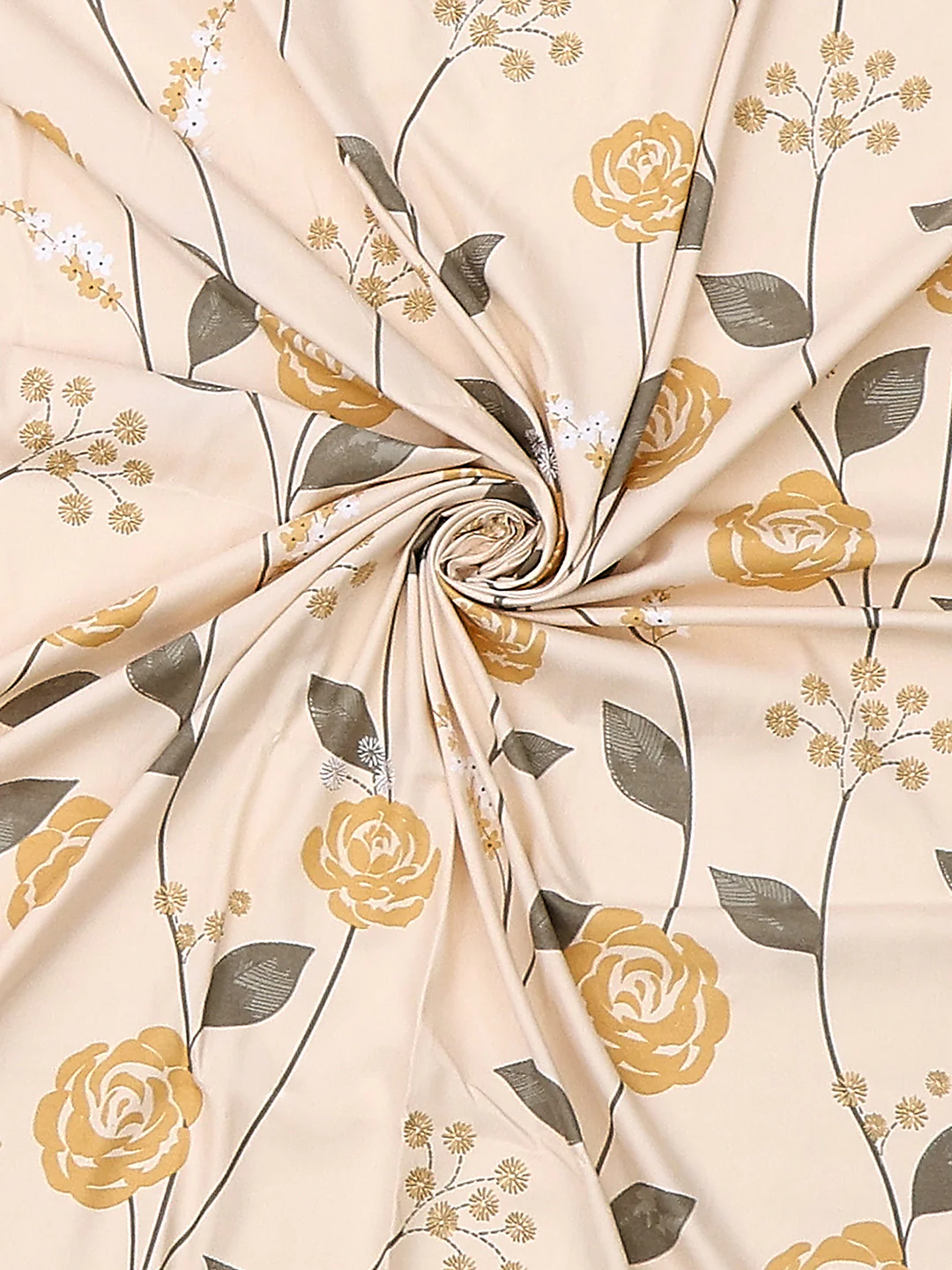 110 GSM Polyester Double Bed 1 Bedsheet with 2 Pillow Cover (Aromatica) - Image 8