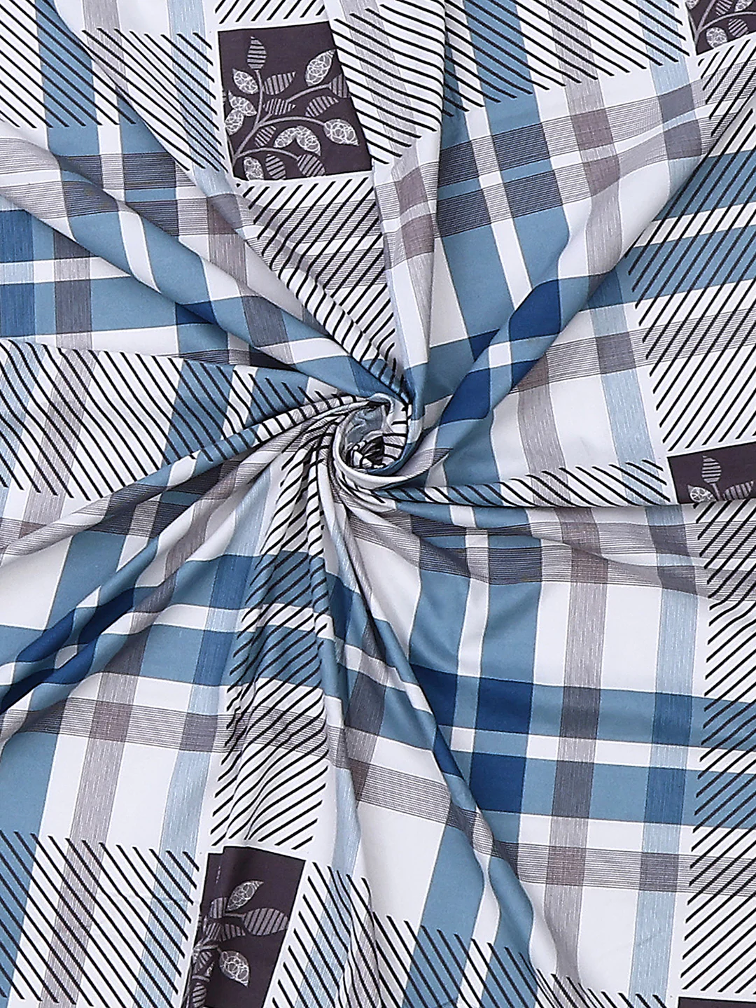 110 GSM Polyester Double Bed 1 Bedsheet with 2 Pillow Cover (Aromatica) - Image 8