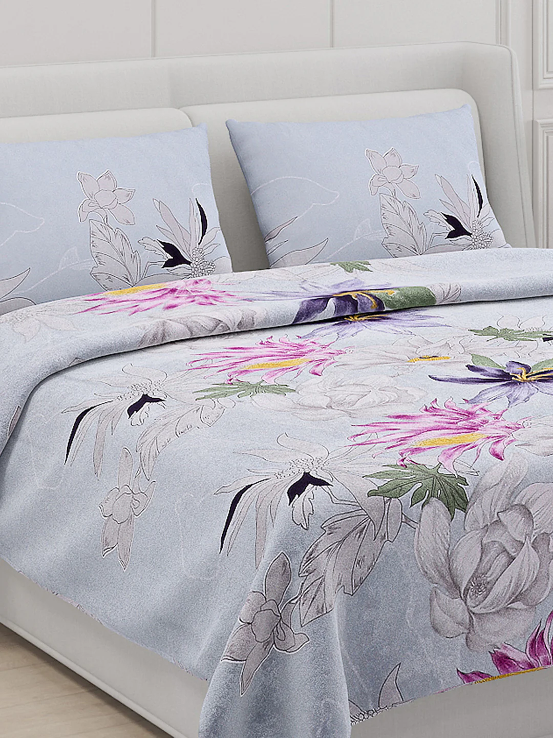 110 GSM Polyester Double Bed Bedsheet with 2 Pillow Covers - Updated - Updated - Updated - Image 5