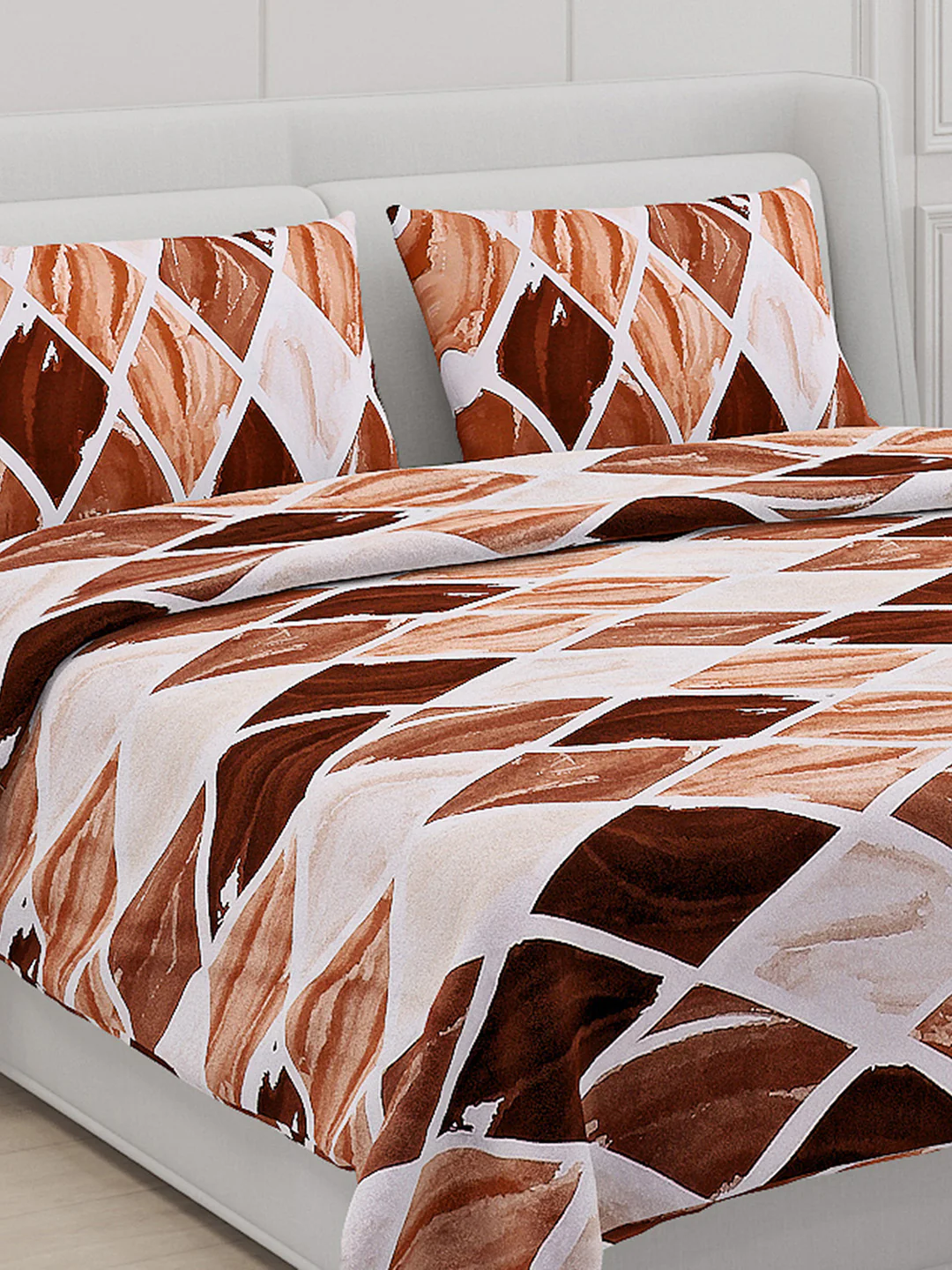 110 GSM Polyester Double Bed Bedsheet with 2 Pillow Covers - Updated - Updated - Updated - Image 5