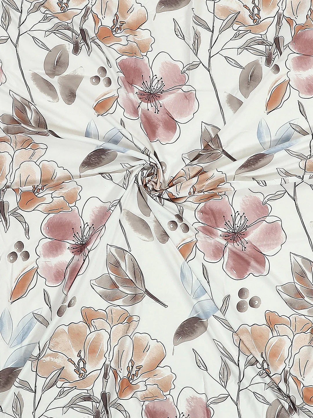 110 GSM Polyester Double Bed 1 Bedsheet with 2 Pillow Covers (Aromatic) - Updated - Updated - Updated - Image 8