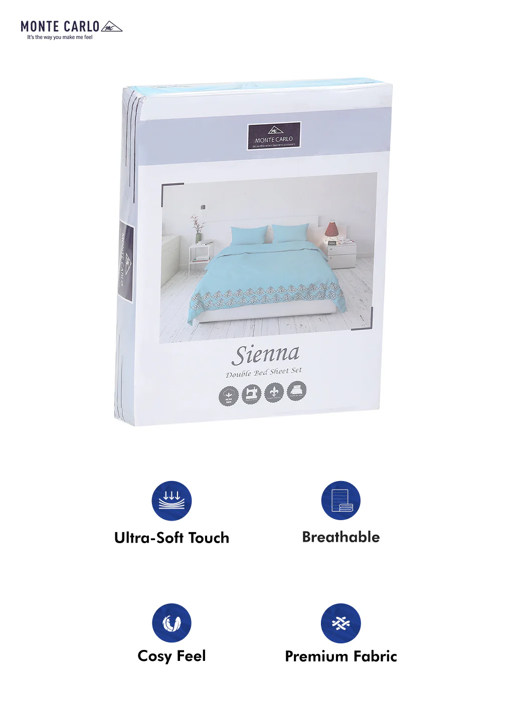 115 GSM Polyester Double Bed Bedsheet with 2 Pillow Covers - Updated - Updated - Updated - Image 10