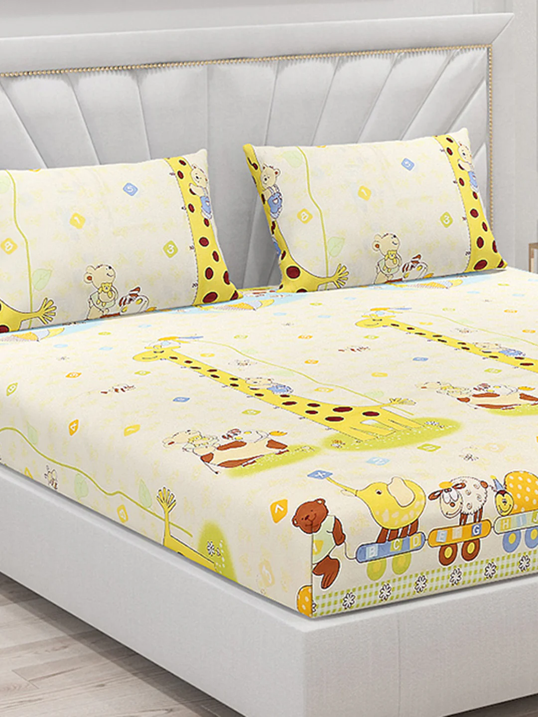 120 GSM  Polyester Double Bed Bedsheet with 2 Pillow Covers - Updated - Updated - Image 5