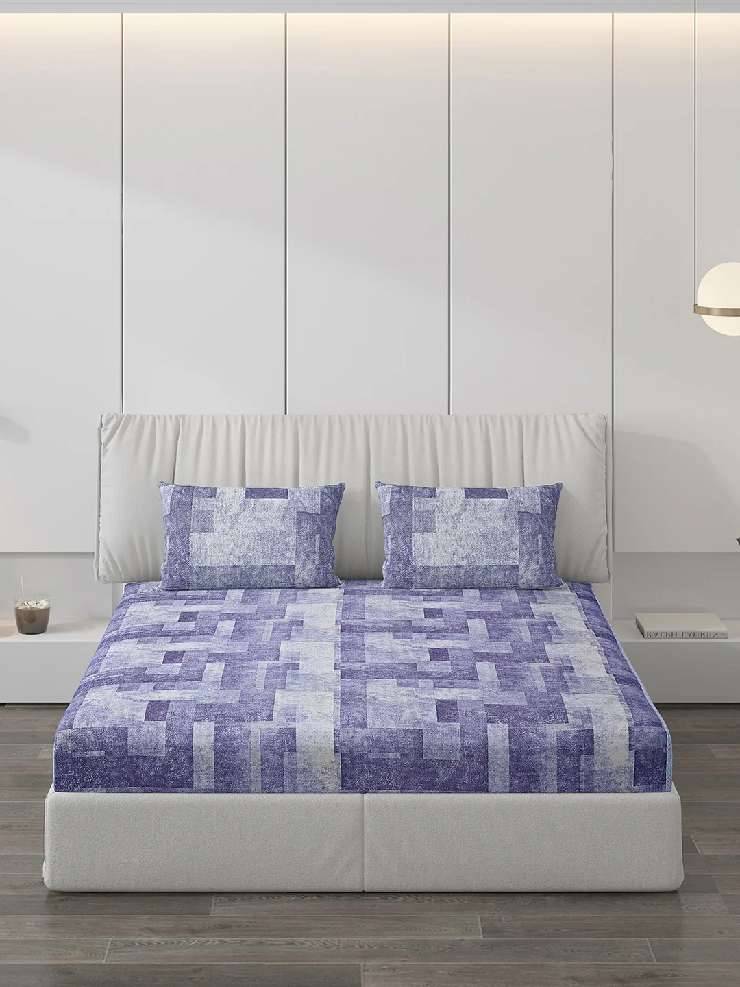 120 GSM  Polyester Double Bed Bedsheet with 2 Pillow Covers - Updated - Updated - Image 3