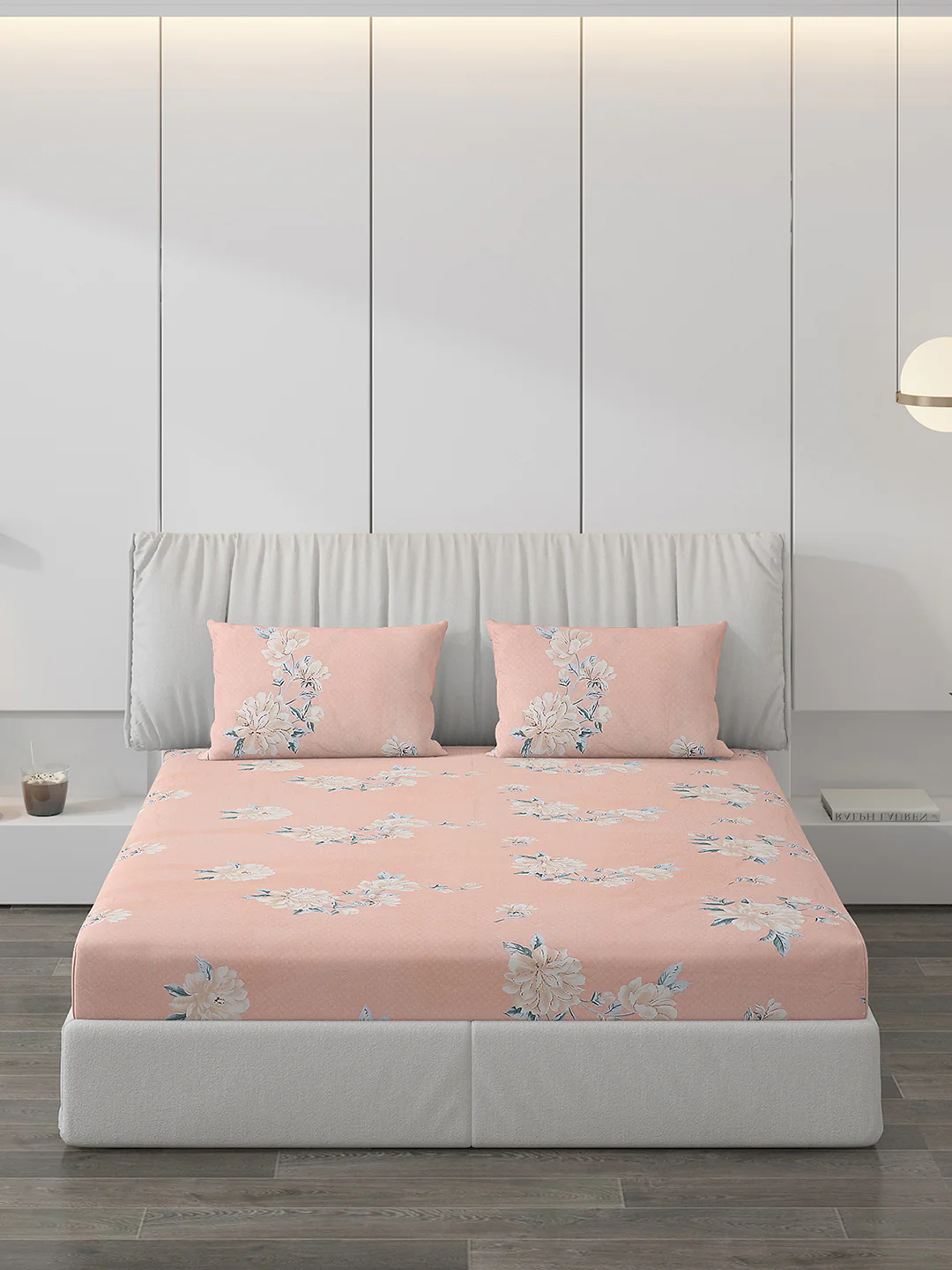 120 GSM  Polyester Double Bed Bedsheet with 2 Pillow Covers - Updated - Updated - Image 3