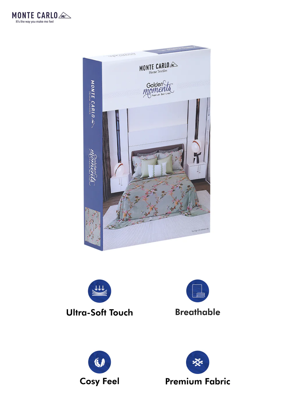 120 GSM  Polyester Double Bed Bedsheet with 2 Pillow Covers - Updated - Updated - Image 9