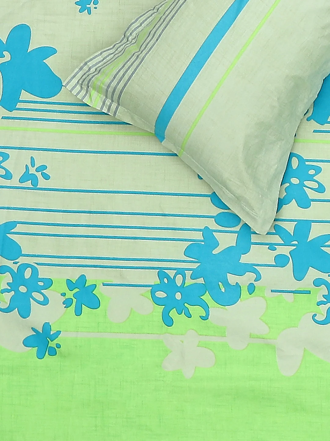 120 GSM  Polyester Double Bed Bedsheet with 2 Pillow Covers - Updated - Updated - Image 6