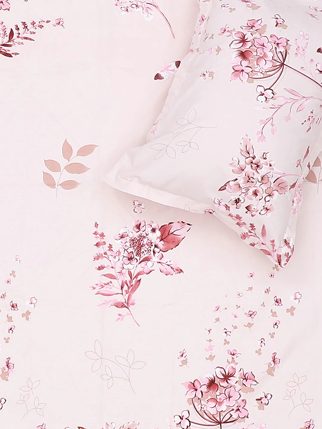 120 GSM  Polyester Double Bed Bedsheet with 2 Pillow Covers - Updated - Updated - Image 6