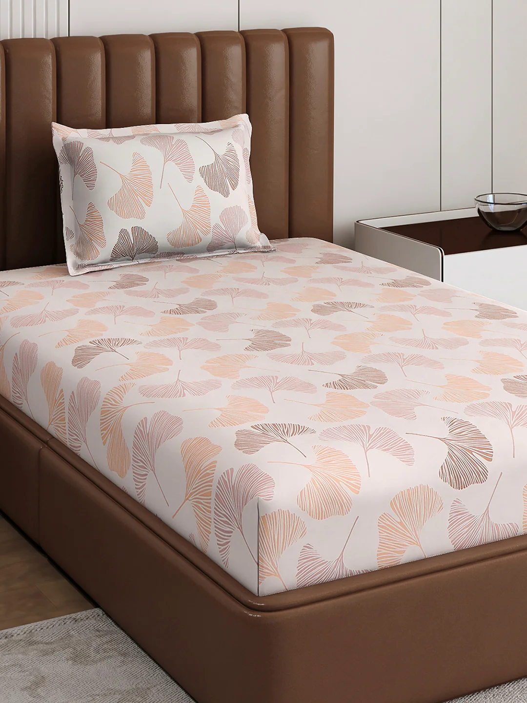 120 GSM Polyester Single Bedsheet with 1 Pillow Cover (Pixel) - Image 4