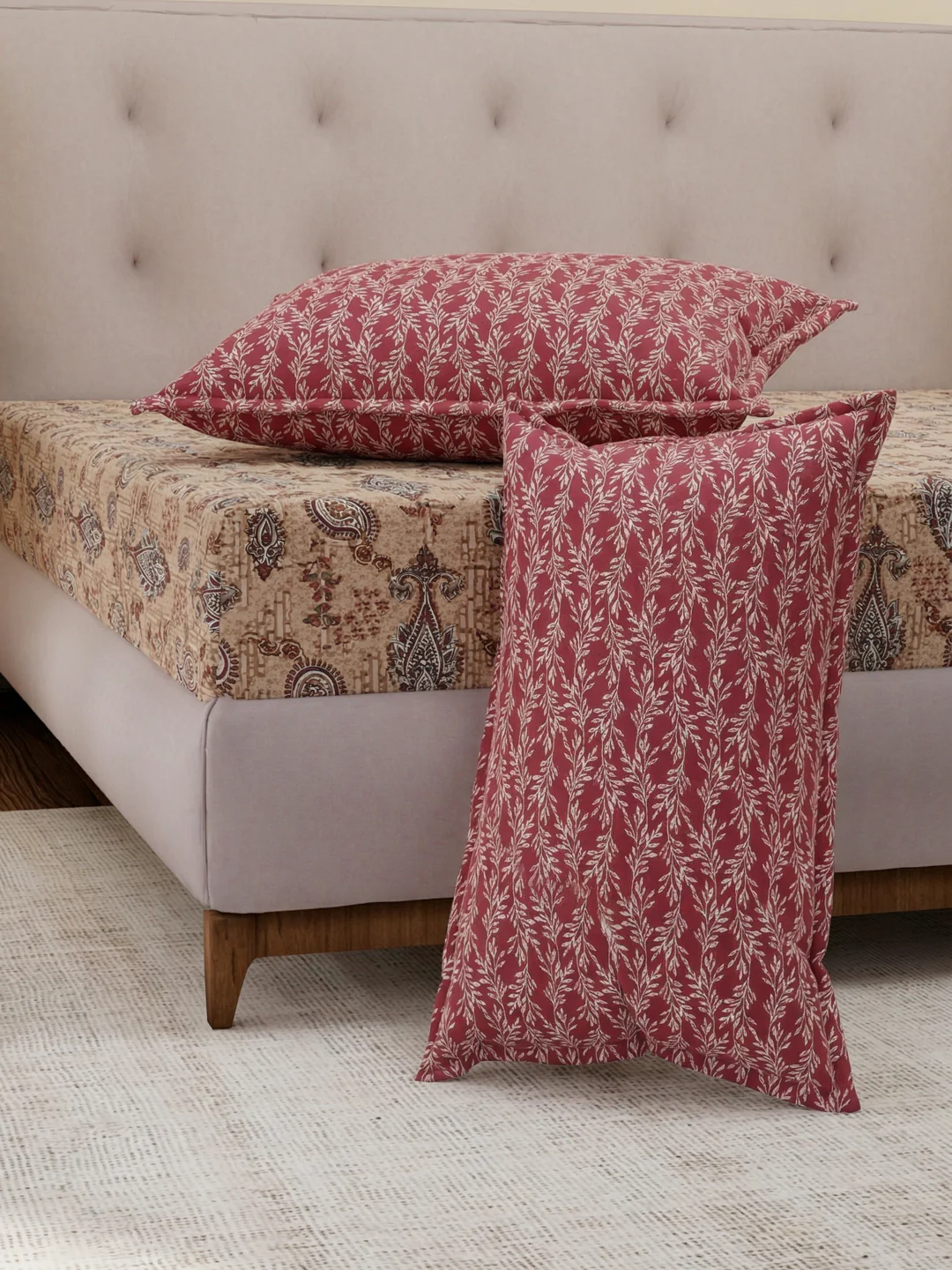 MOCA by Monte Carlo 120 TC Polycotton Double Bed Bedsheet with 2 Pillow Covers Paradise Collection - Image 5