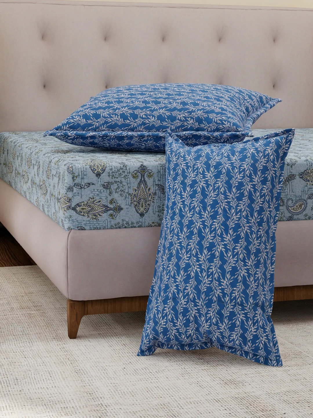MOCA by Monte Carlo 120 TC Polycotton Double Bed Bedsheet with 2 Pillow Covers Paradise Collection - Image 5