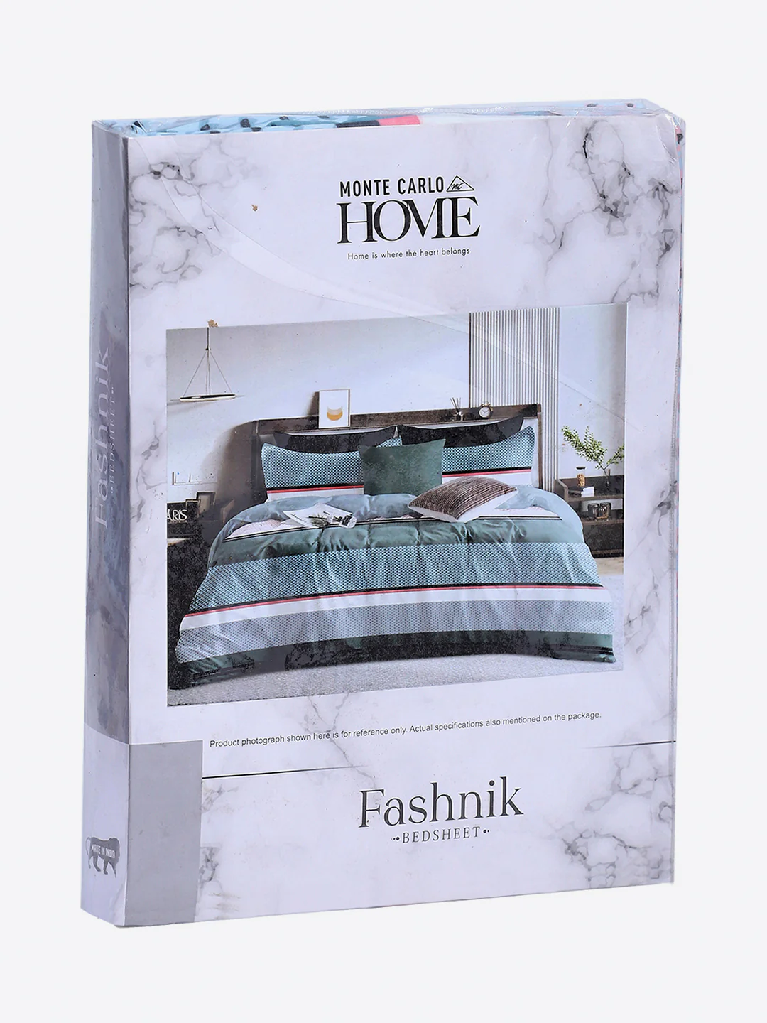 130 GSM Polyester Double Bed 1 Bedsheet with 2 Pillow Covers (Fashnik) - Image 9