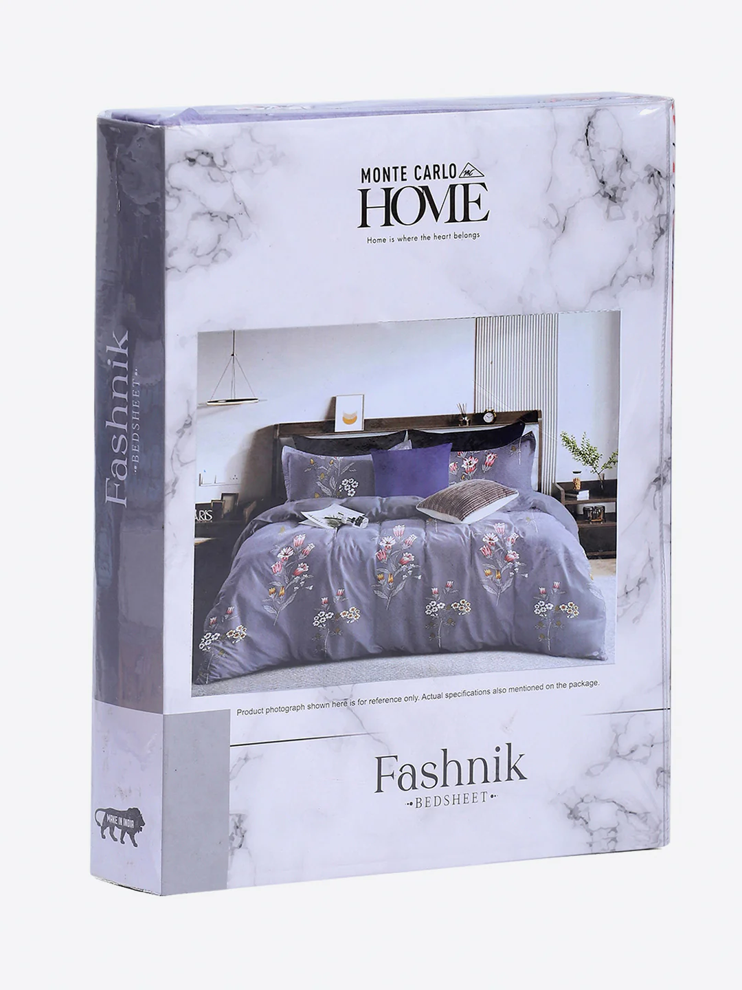 130 GSM Polyester Double Bed 1 Bedsheet with 2 Pillow Covers (Fashnik) - Image 9