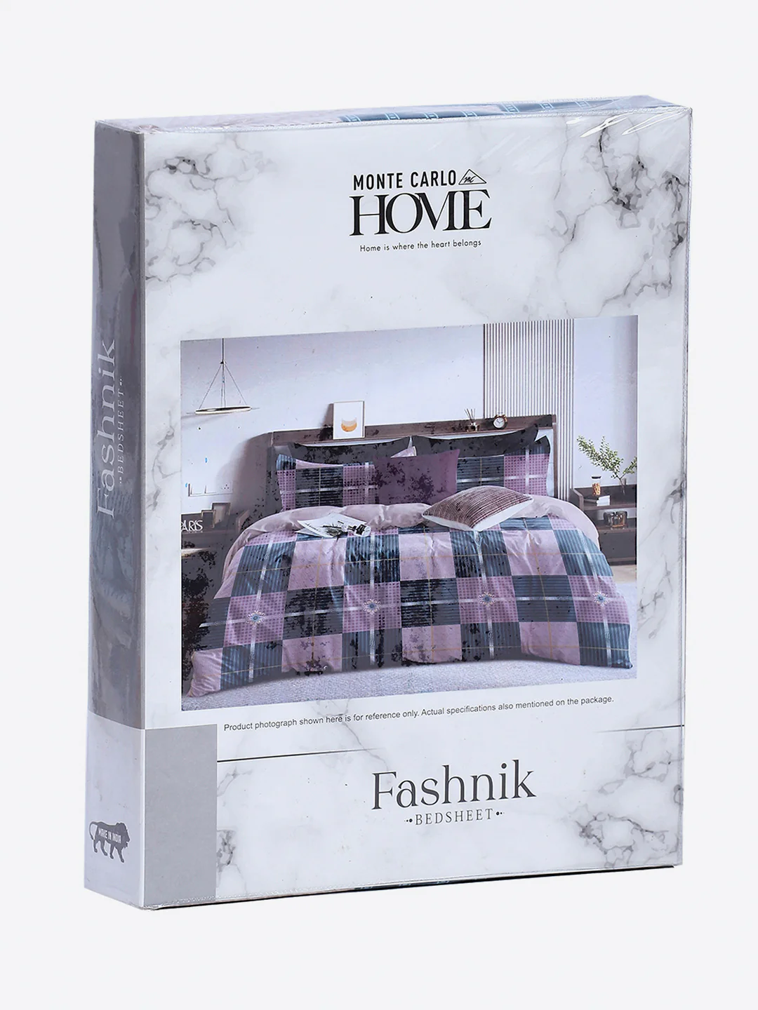 130 GSM Polyester Double Bed 1 Bedsheet with 2 Pillow Covers (Fashnik) - Image 9