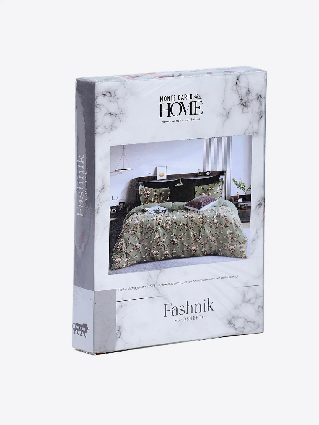 130 GSM Polyester Double Bed 1 Bedsheet with 2 Pillow Covers (Fashnik) - Image 9