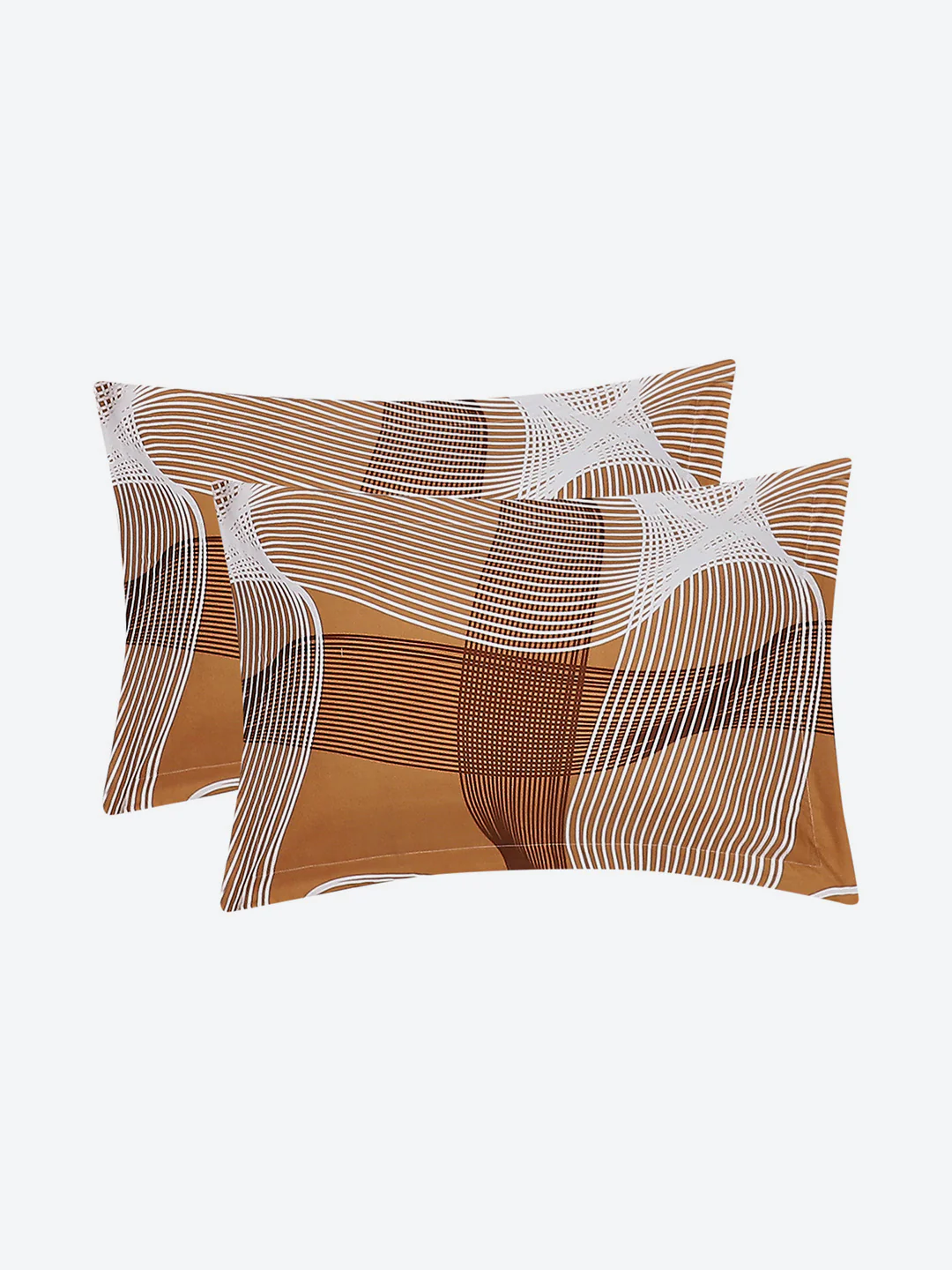 130 GSM Polyester Double Bed Bedsheet with 2 Pillow Covers - Image 8