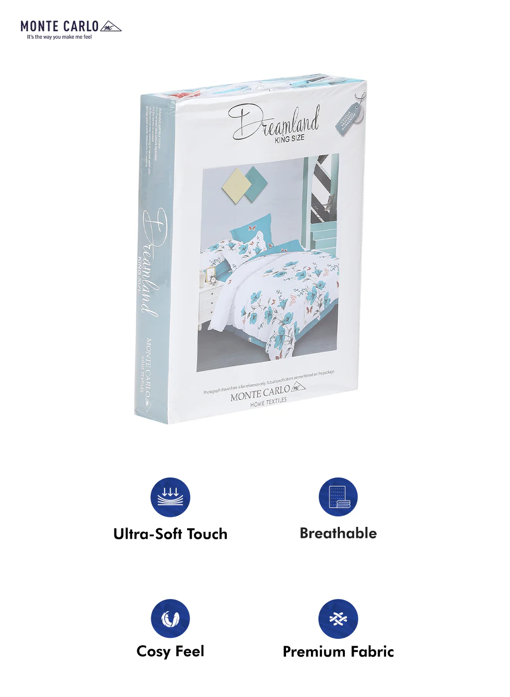 130 GSM Polyester Double Bed Bedsheet with 2 Pillow Covers - Image 10