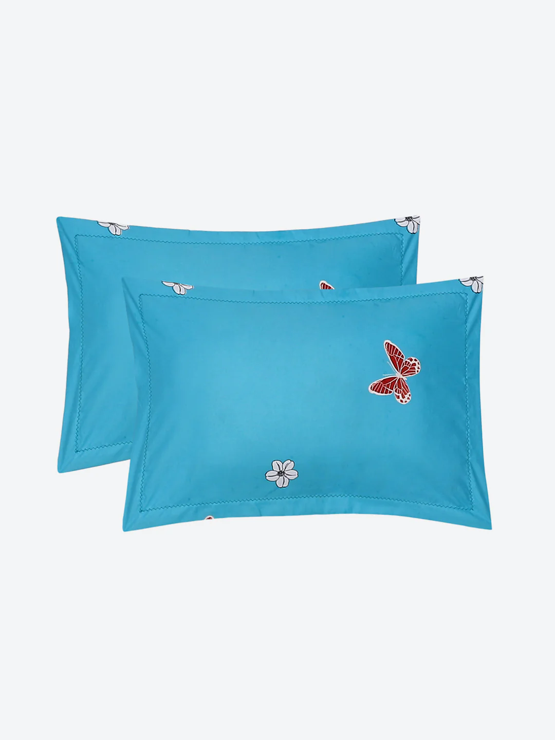 130 GSM Polyester Double Bed Bedsheet with 2 Pillow Covers - Image 8
