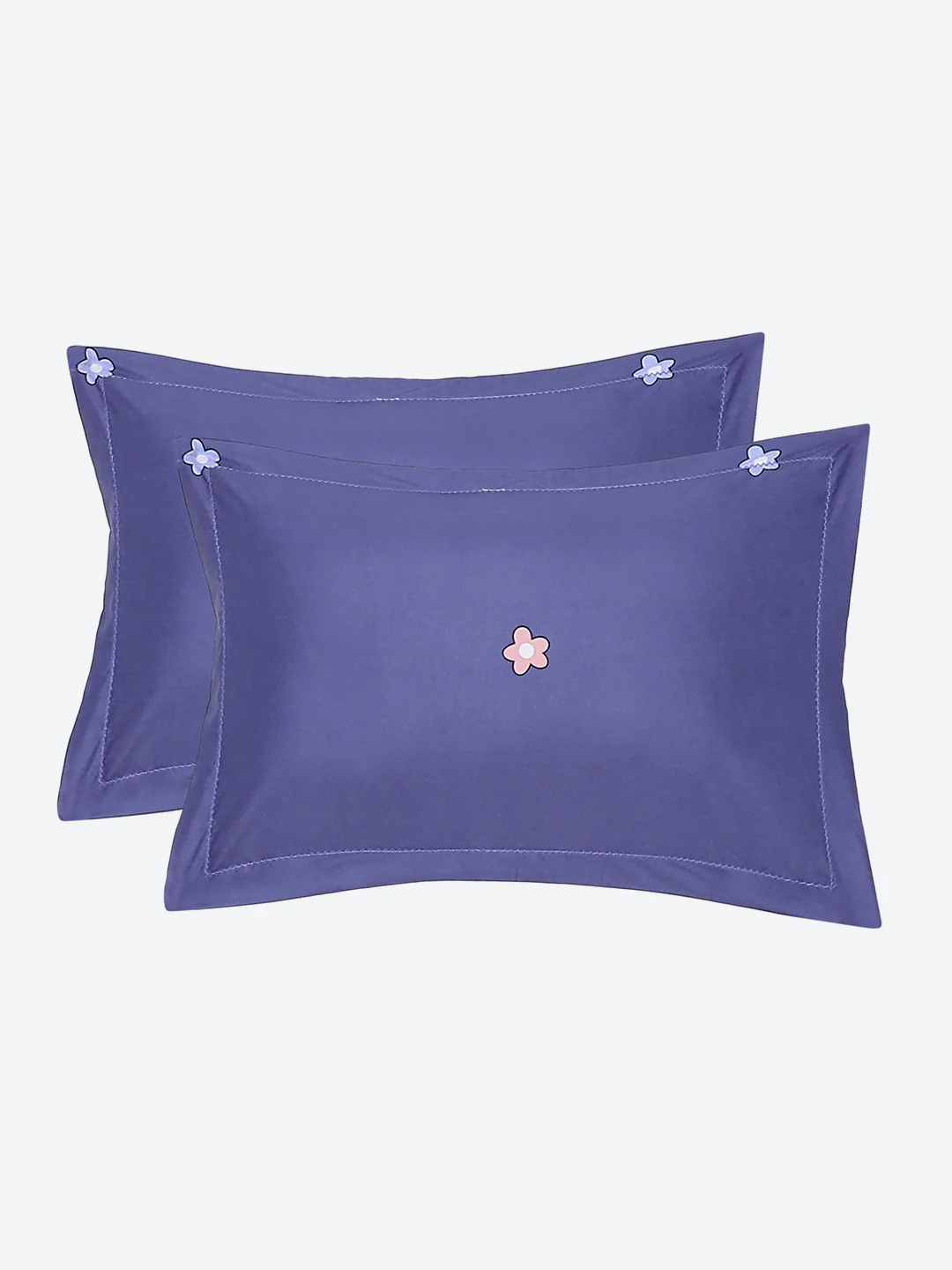 130 GSM Polyester Double Bed Bedsheet with 2 Pillow Covers - Image 8