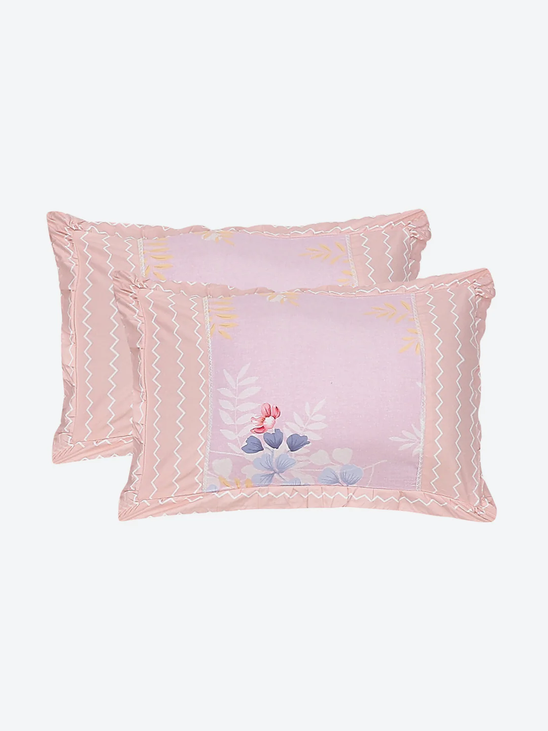 130 GSM Polyester Double Bed Bedsheet with 2 Pillow Covers - Image 8