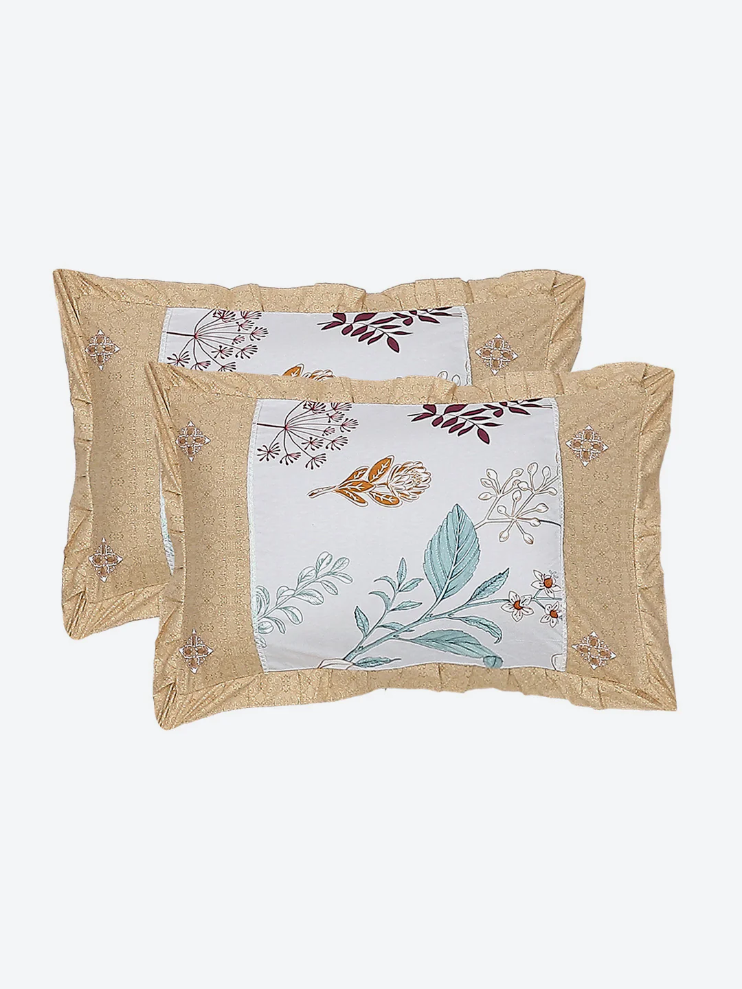 130 GSM Polyester Double Bed Bedsheet with 2 Pillow Covers - Image 8