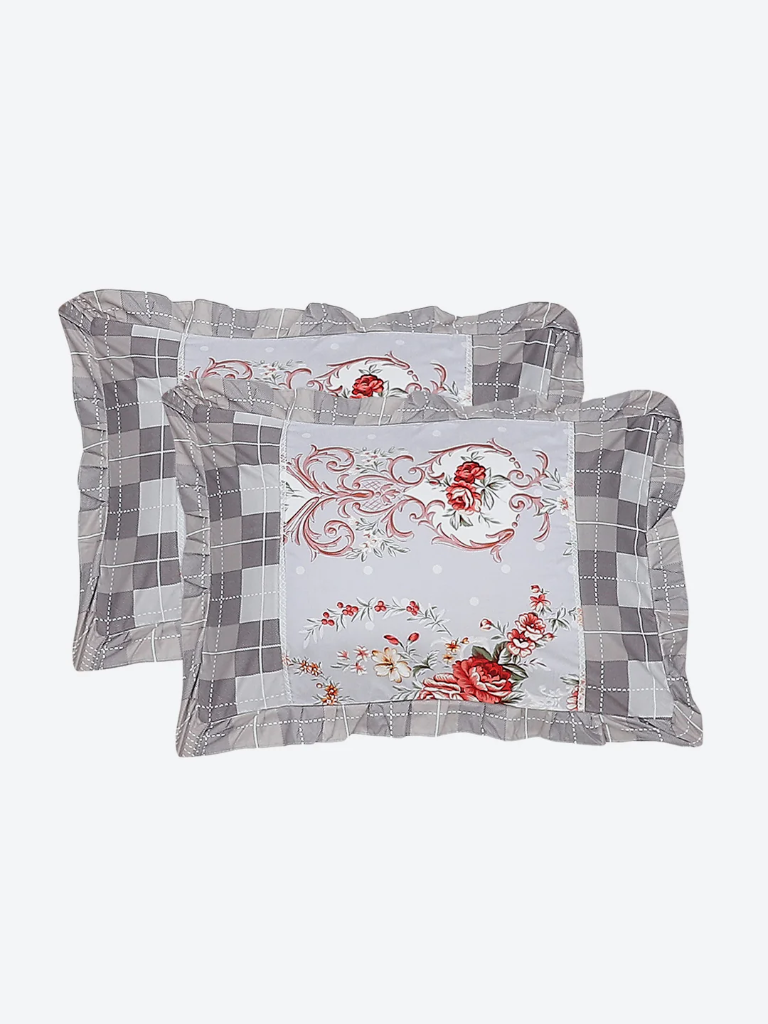 130 GSM Polyester Double Bed Bedsheet with 2 Pillow Covers - Image 8