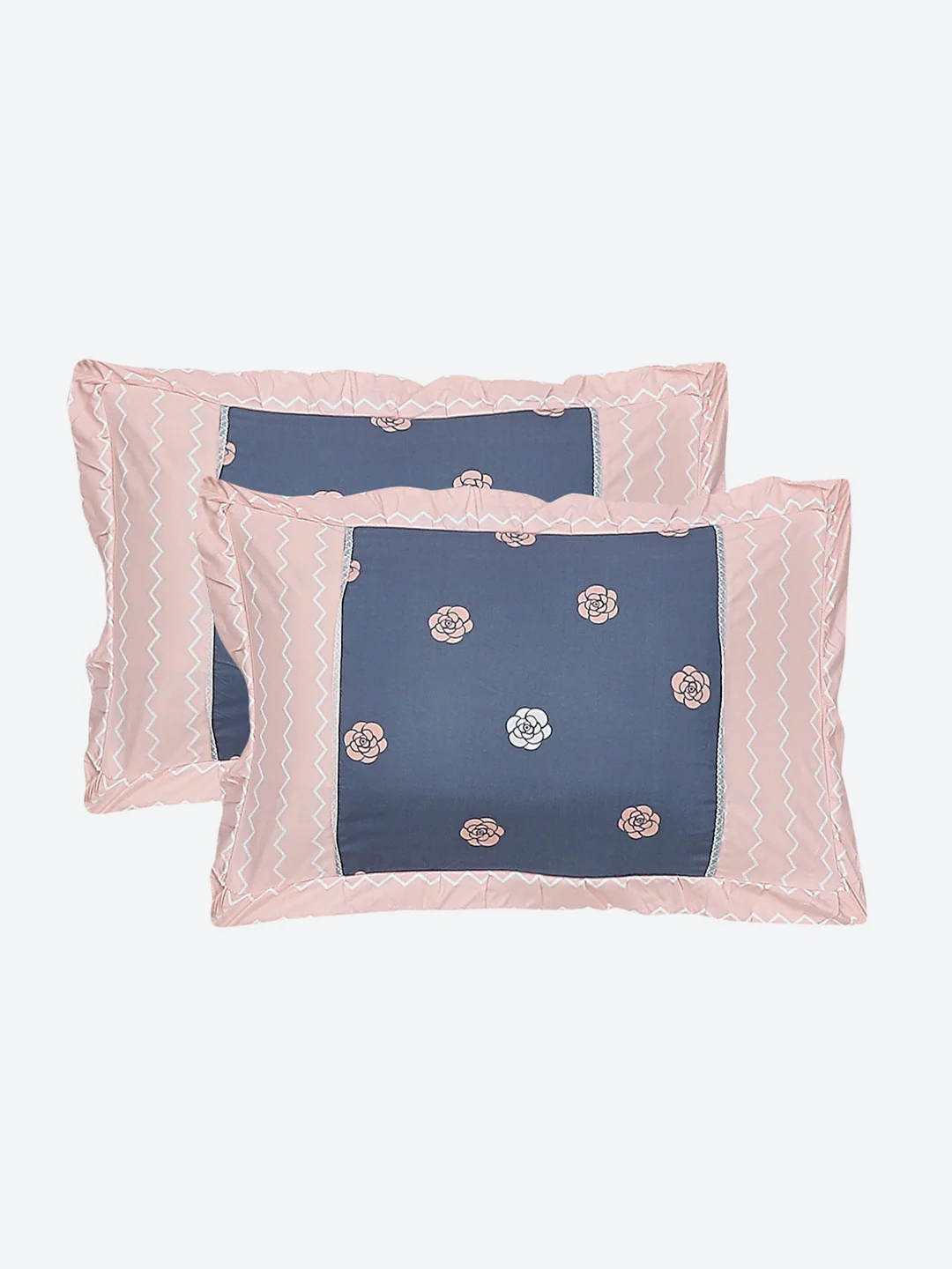 130 GSM Polyester Double Bed Bedsheet with 2 Pillow Covers - Image 8