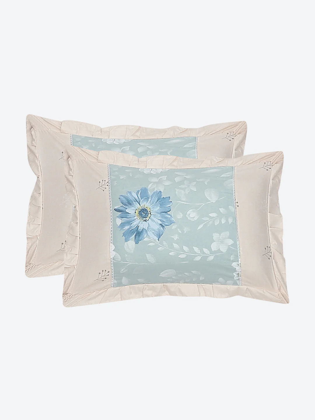 130 GSM Polyester Double Bed Bedsheet with 2 Pillow Covers - Image 8