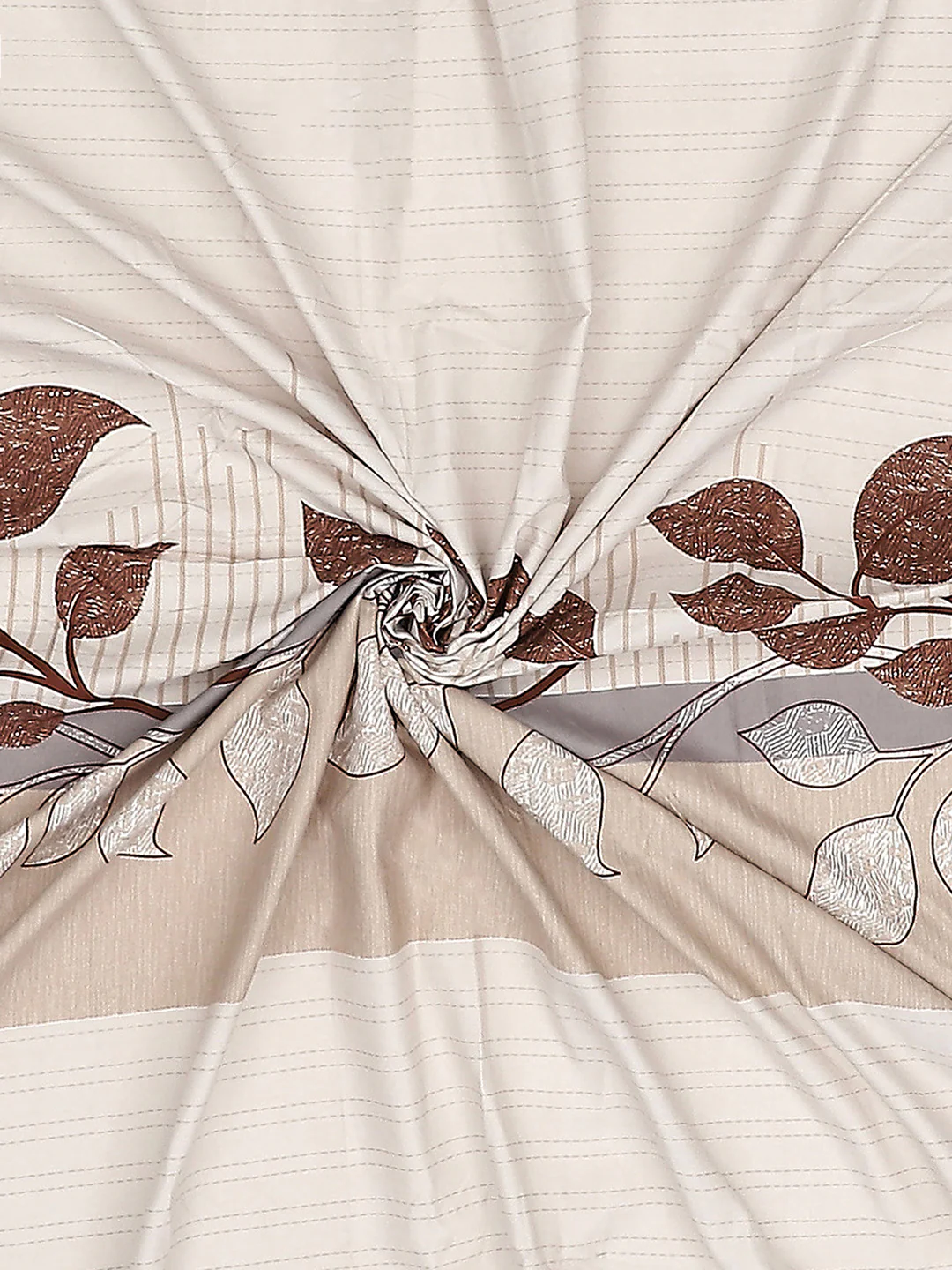 130 GSM Polyester Double Bed Bedsheet with 2 Pillow Covers - Image 9