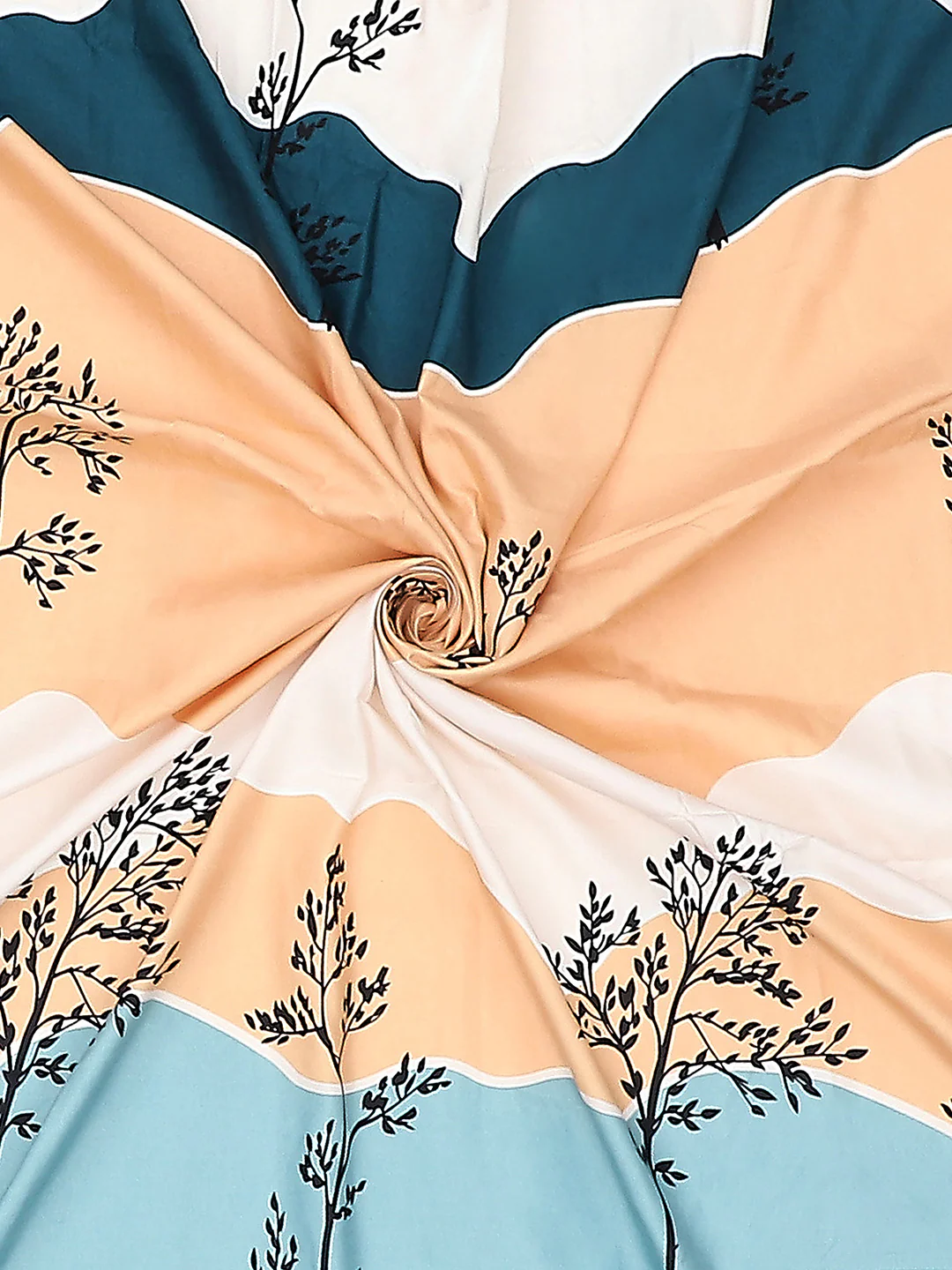130 GSM Polyester Double Bed Bedsheet with 2 Pillow Covers - Image 9